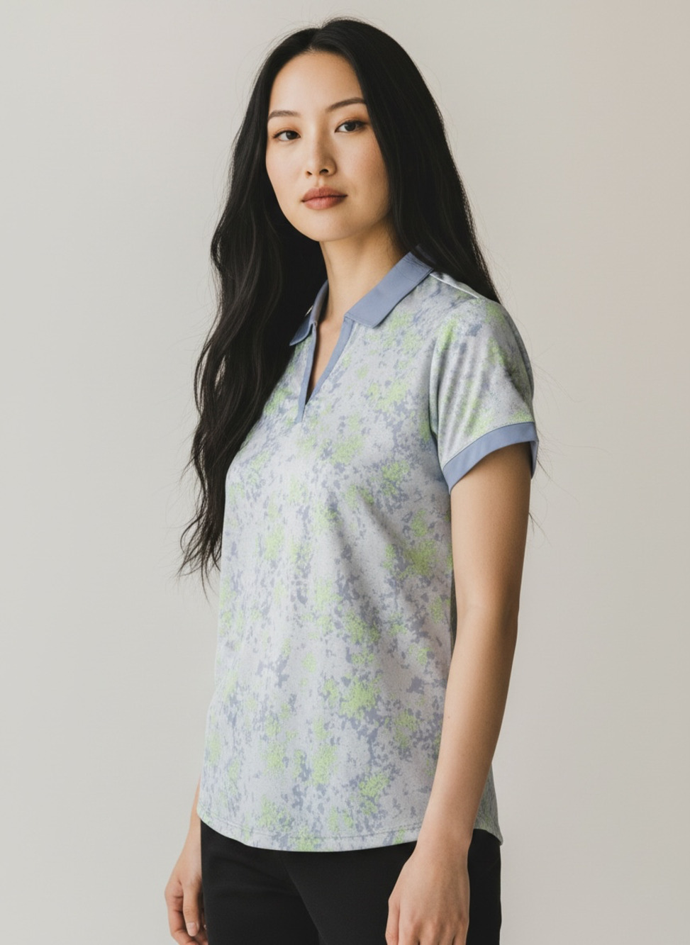 Adidas Women's Ultimate365 Jacquard Short Sleeve Golf Polo